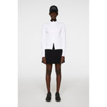 J. Lindeberg Women's Anna Strick -Reißverschluss -Golfpullover - Weiß