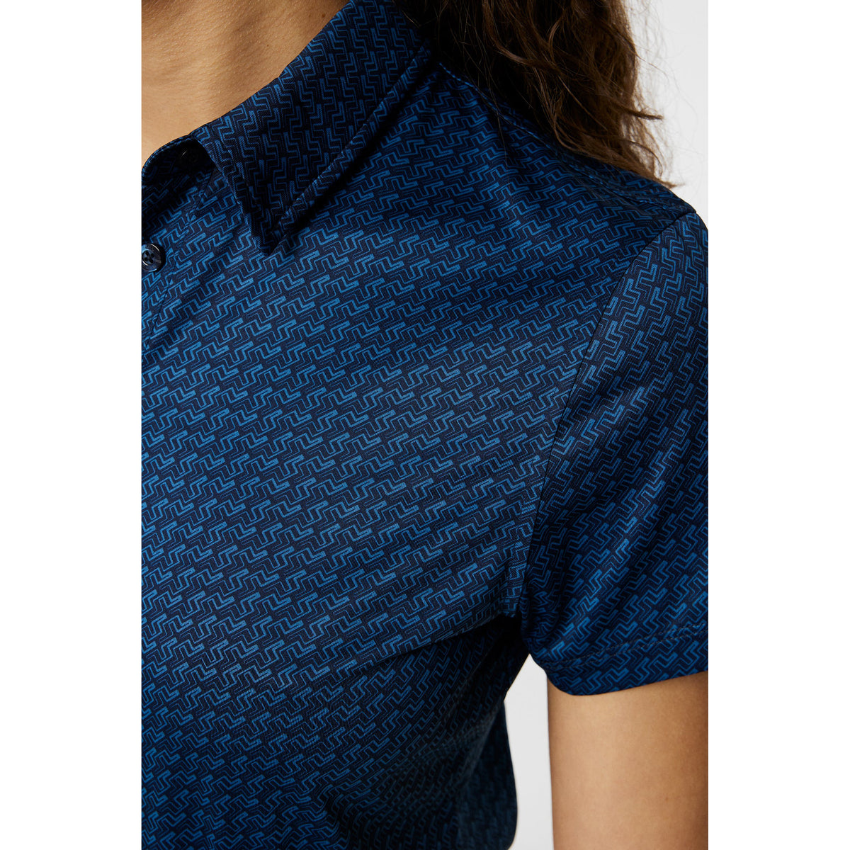 J.Lindeberg Women's Caitlyn Golf Polo -Hemd - Shadow Bridge Navy