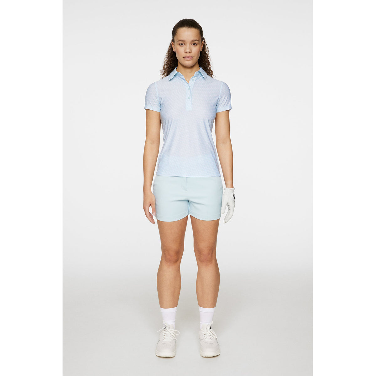 J. Lindeberg Women's Caitlyn Golf Polo -Hemd - Schattenbrücke Winterhimmel