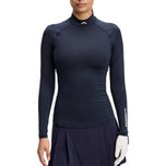 J.Lindeberg Women's Ella Compression Golf Shirt - JL Navy