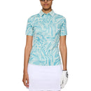 J.Lindeberg Damen-Polo-Golfshirt mit Georgia-Print – Scribble JL Navy