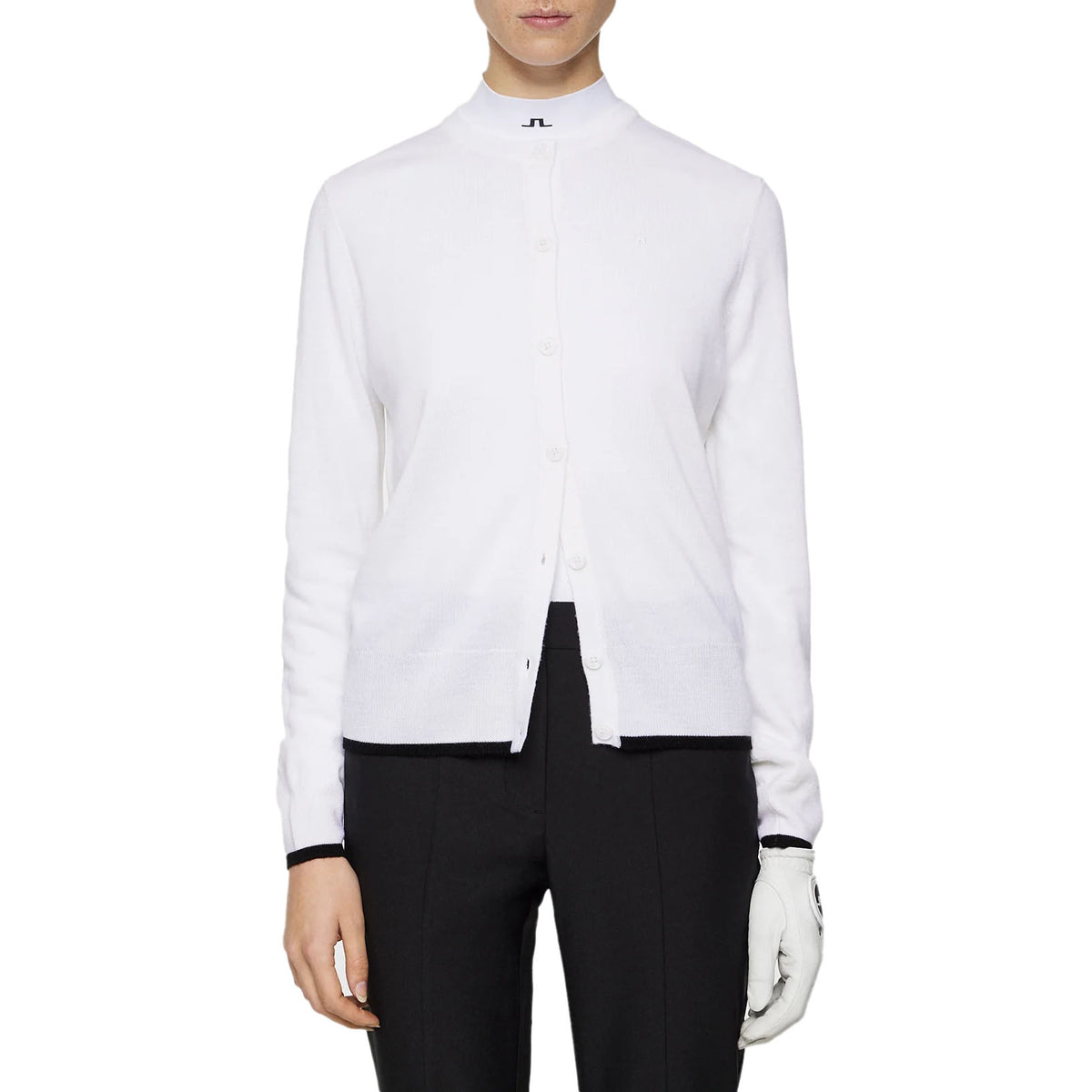 J.Lindeberg Women's Joanna Strick Golf Strickjacke - Weiß