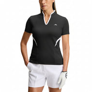 J.Lindeberg Damen Katie Golfshirt – Schwarz