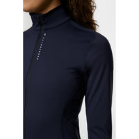 J.Lindeberg Women's Mel Full Reißverschlussgolf mittelschicht - JL Navy