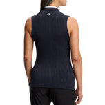 J.Lindeberg Damen Mila Ärmelloses Golf-Poloshirt – JL Navy