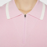 J. Lindeberg Women's Ramona ärmelloses gestricktes Golf Polo -Hemd - Nosegrey