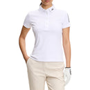 J.Lindeberg Damen Tour Tech Golf-Poloshirt – Weiß