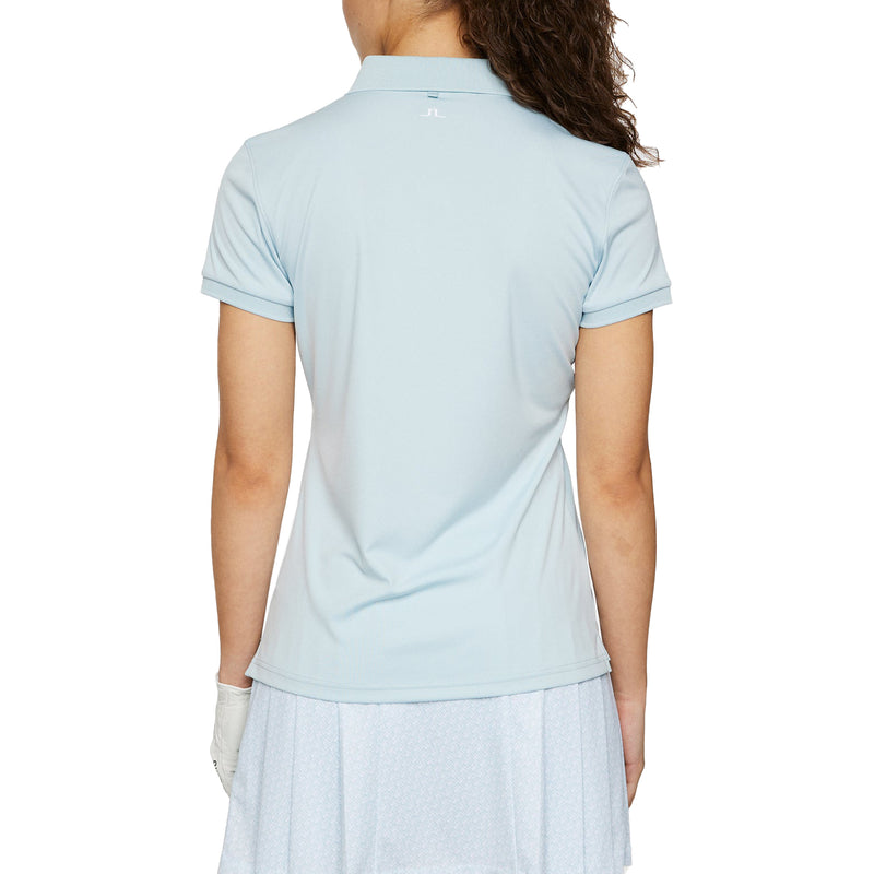 J. Lindeberg Women's Tour Tech Golf Polo -Hemd - Winter Himmel
