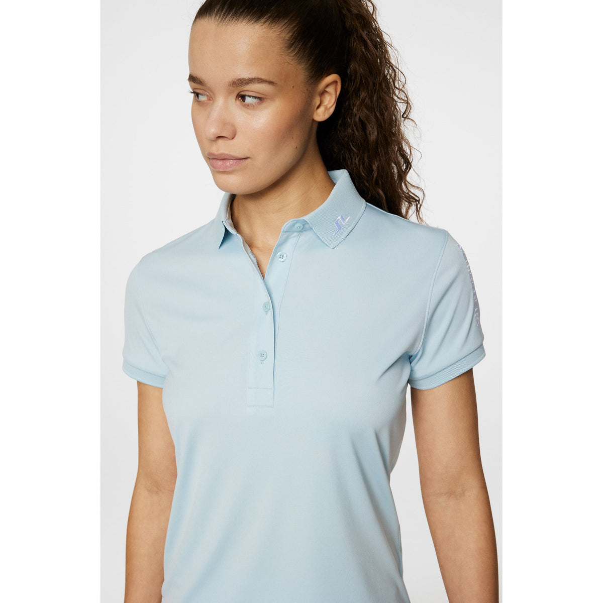 J. Lindeberg Women's Tour Tech Golf Polo -Hemd - Winter Himmel