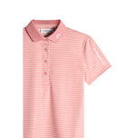 J.Lindeberg 女式 Tour Tech 印花高尔夫 Polo 衫 - Bridge Stock Rose
