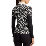 J.Lindeberg 女式 Tour Tech 印花高尔夫 Polo 衫 - 橡木月光