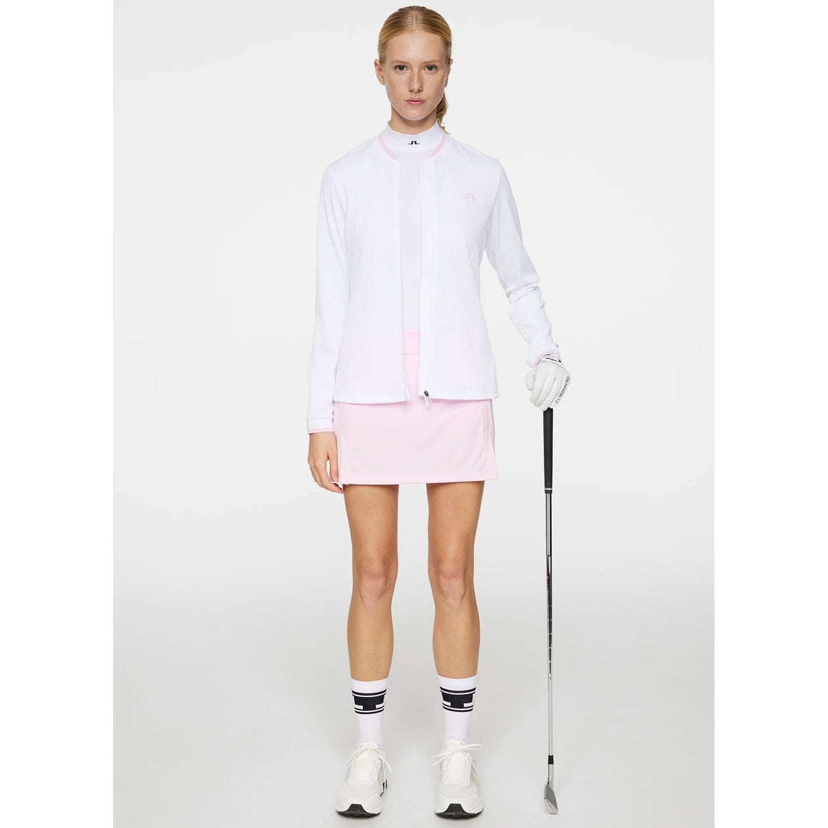 J.Lindeberg Women's Susanna Golf Mid-Layer - White