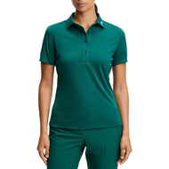 J.Lindeberg Damen Tour Tech Golf-Poloshirt – Forest Biome