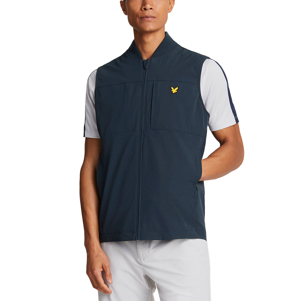 Lyle & Scott Golf Tech Force Gilet - Navy