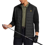 Lyle & Scott Golf Baffel gesteppte Jacke - Schwarz