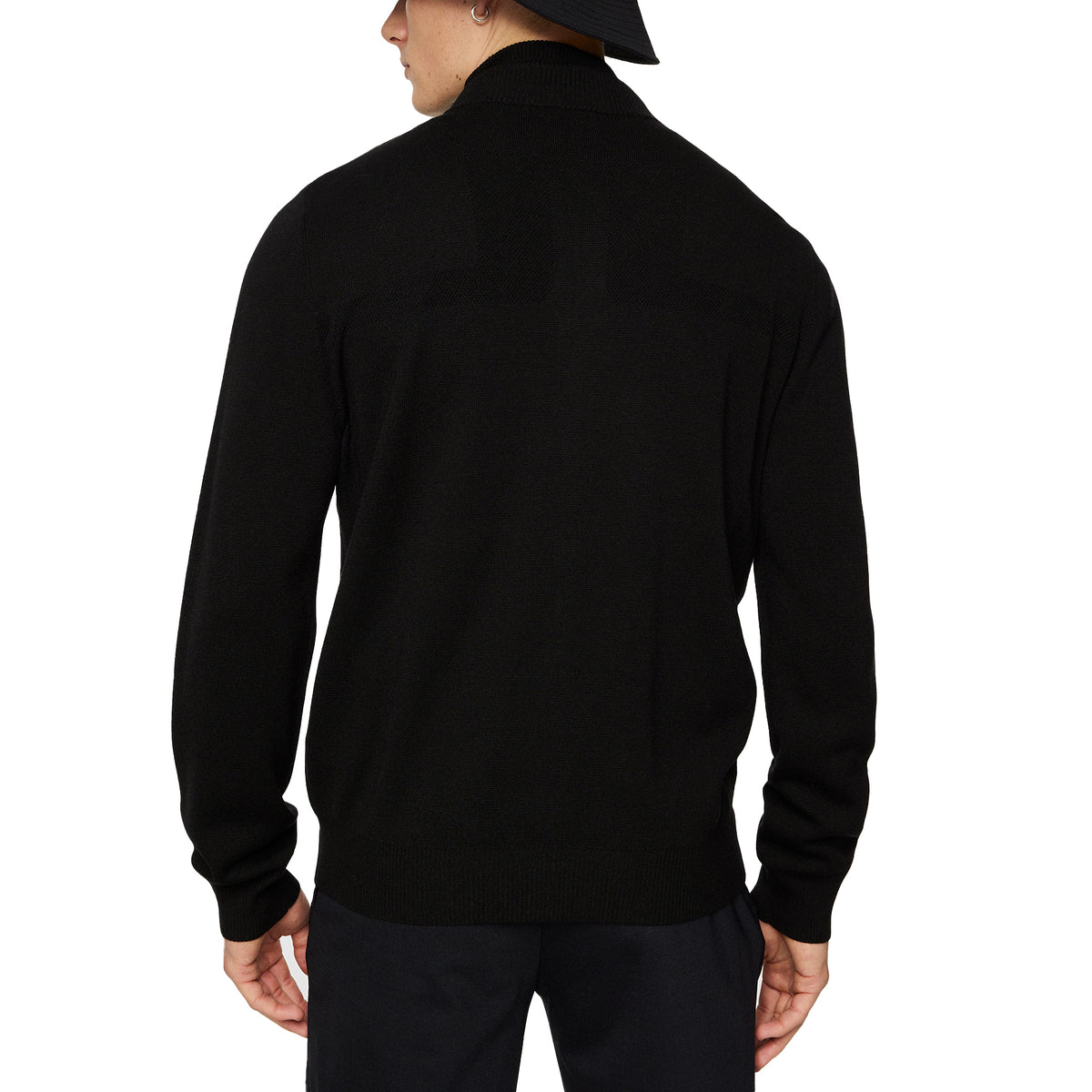 J. Lindeberg Bridge Stricker Hybrid -Golfpullover - Schwarz