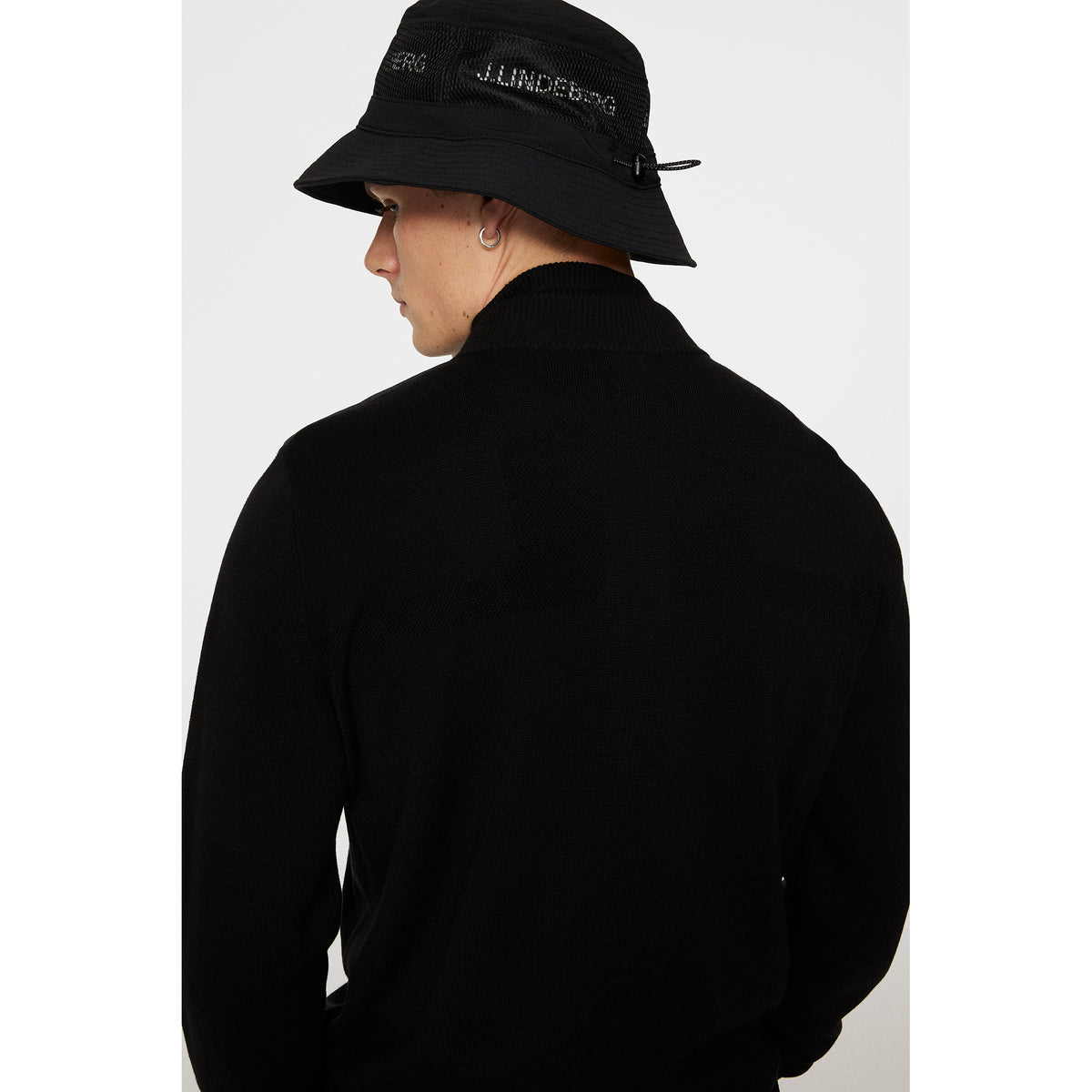 J. Lindeberg Bridge Stricker Hybrid -Golfpullover - Schwarz