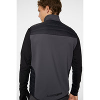 J. Lindeberg Holden Quilt Hybrid Golfweste - Asphalt