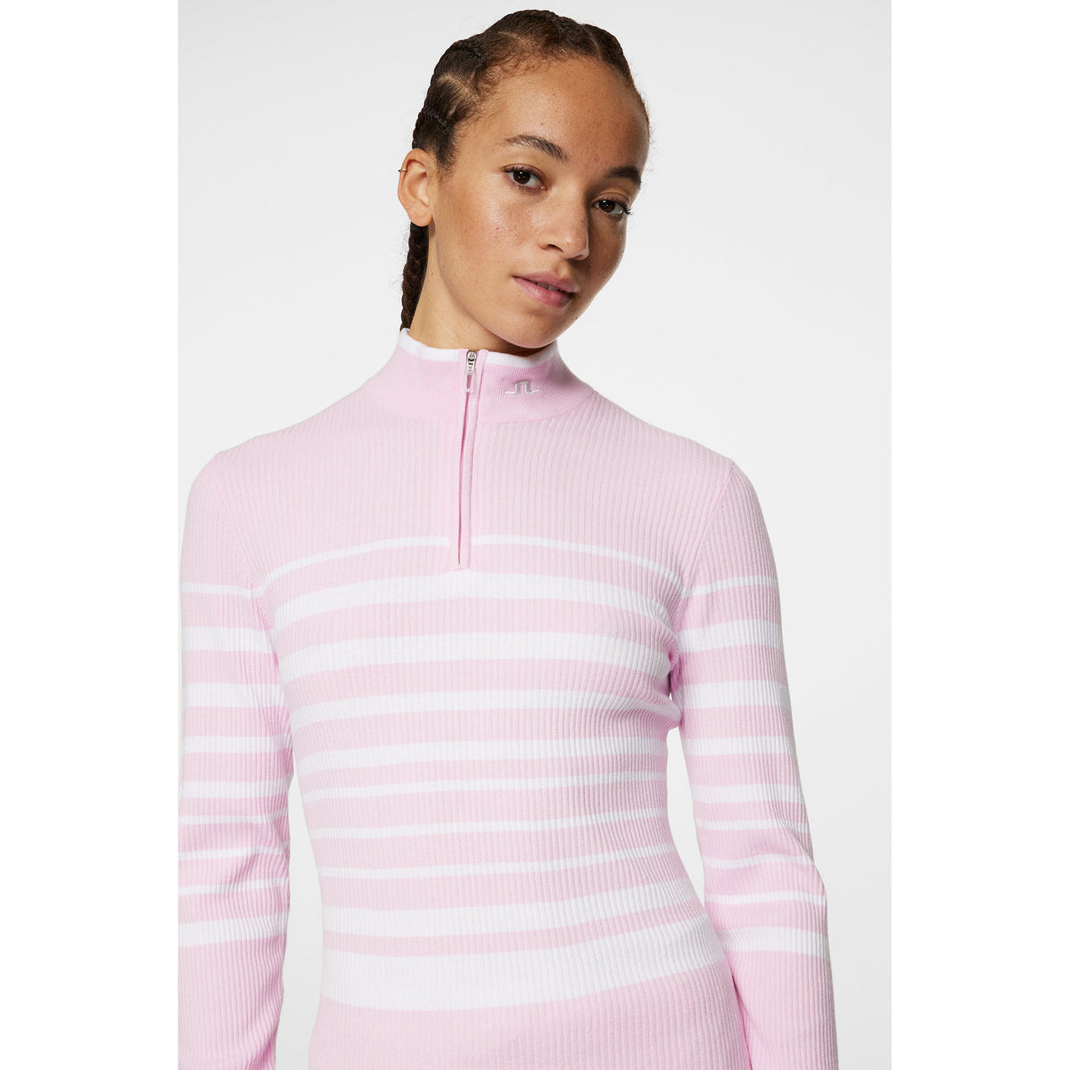 J. Lindeberg Women's Cheryl Strick -Reißverschluss -Golfpullover - NaseGrey