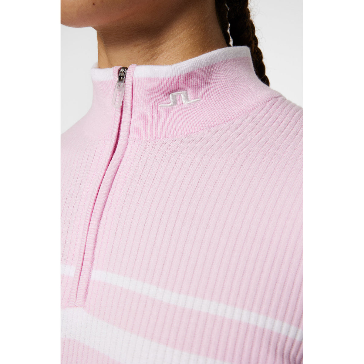 J. Lindeberg Women's Cheryl Strick -Reißverschluss -Golfpullover - NaseGrey