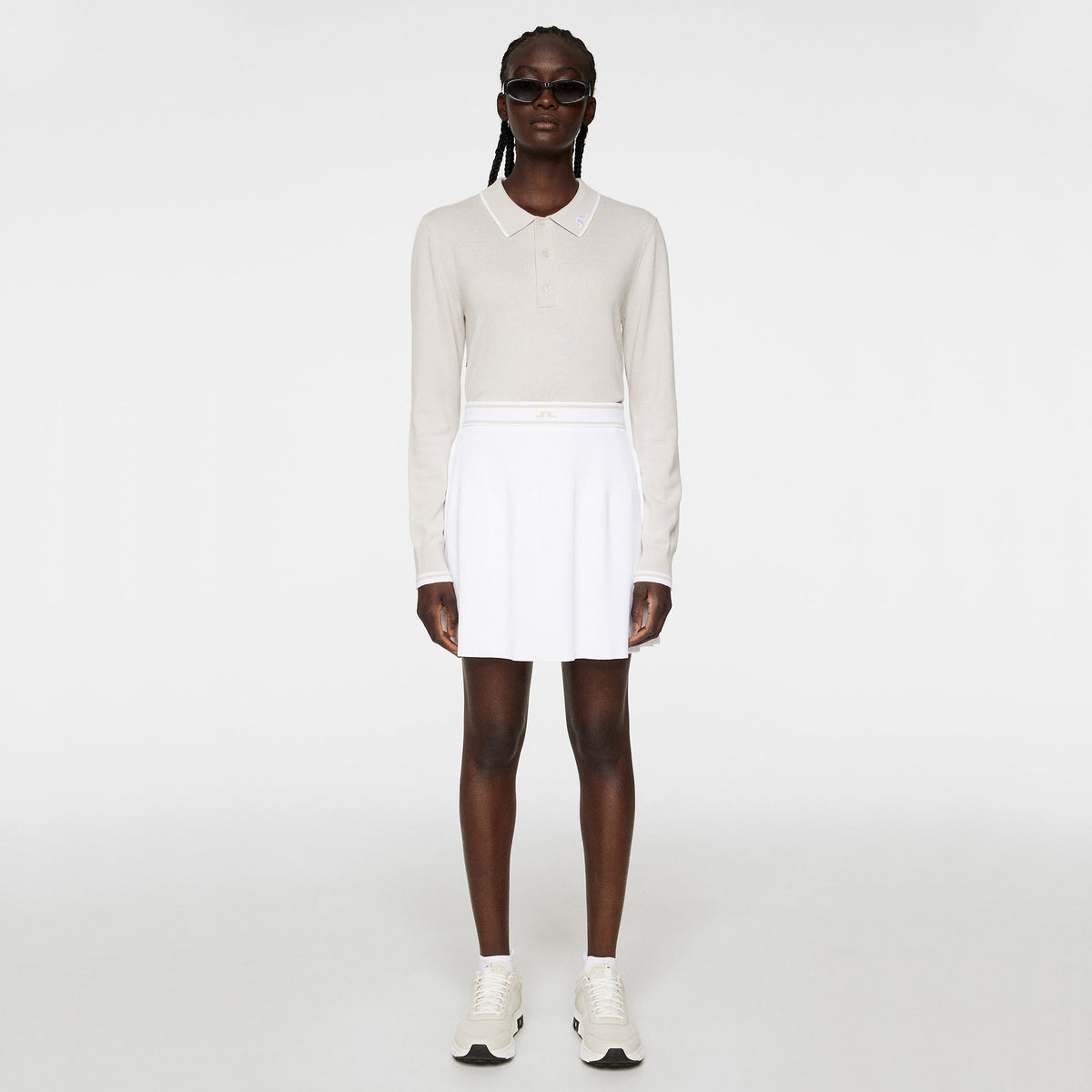 J. Lindeberg Women's Emma Strickgolfrock - Weiß