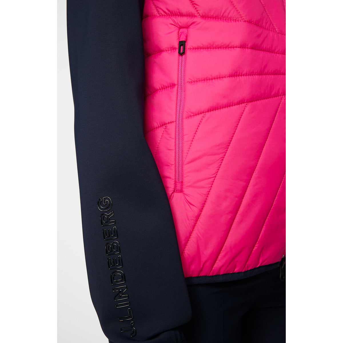J.Lindeberg Frauen Holma Quilt Hybrid Golfjacke - Pink Peacock
