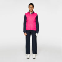 J.Lindeberg Frauen Holma Quilt Hybrid Golfjacke - Pink Peacock