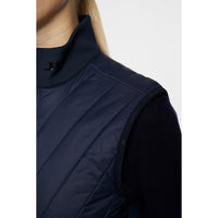 J. Lindeberg Women's Holma sterbte Hybrid -Golfweste - JL Navy
