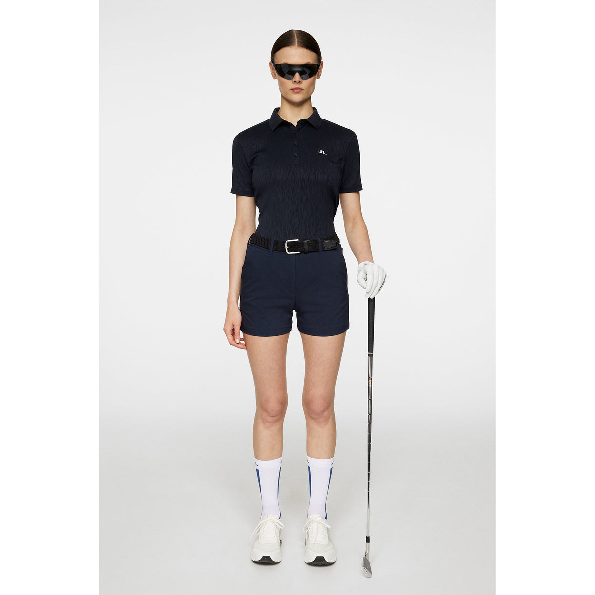 J.Lindeberg Women's Izara Golf Polo Shirt - JL Navy