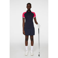 J.Lindeberg Women's Priya Golf Polo Shirt - JL Navy