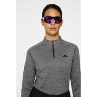 J. Lindeberg Women's Steffi Golf Mid -Layer - Dunkelgrau Melange