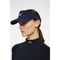 J.Lindeberg Women's Yada Golf Visor - JL Navy