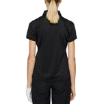J.Lindeberg Women's Alaya Jacquard Golf Polo -Hemd - Schwarz