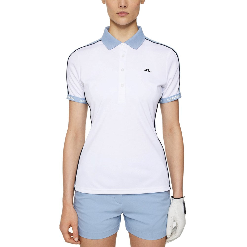 J. Lindeberg Women's Demi Golf Polo Shirt - Weiß