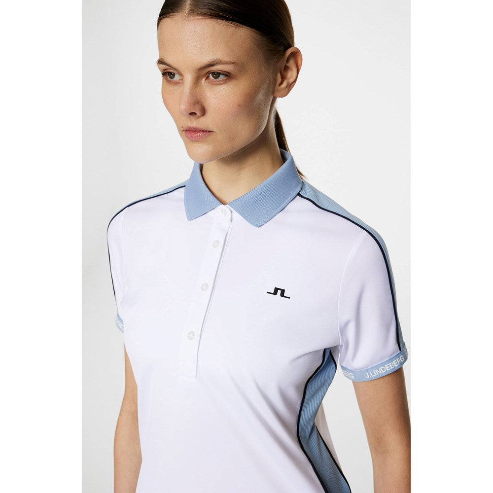 J. Lindeberg Women's Demi Golf Polo Shirt - Weiß