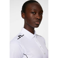 J. Lindeberg Women's Leyla Golf Polo Shirt - Weiß
