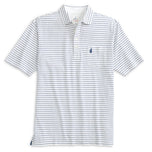 Johnnie-O Original 4-Button Polo Ryan Stripe - White