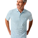 Johnnie-O Original 4 扣 Polo 衫 - Ryan 条纹 - 白色