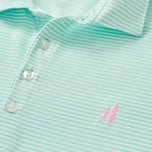 Johnnie-O Performance Mesh Polo – Dru Stripe – Sardinien