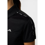 J. Lindeberg Women's Jessa Golf Polo Shirt - Schwarz