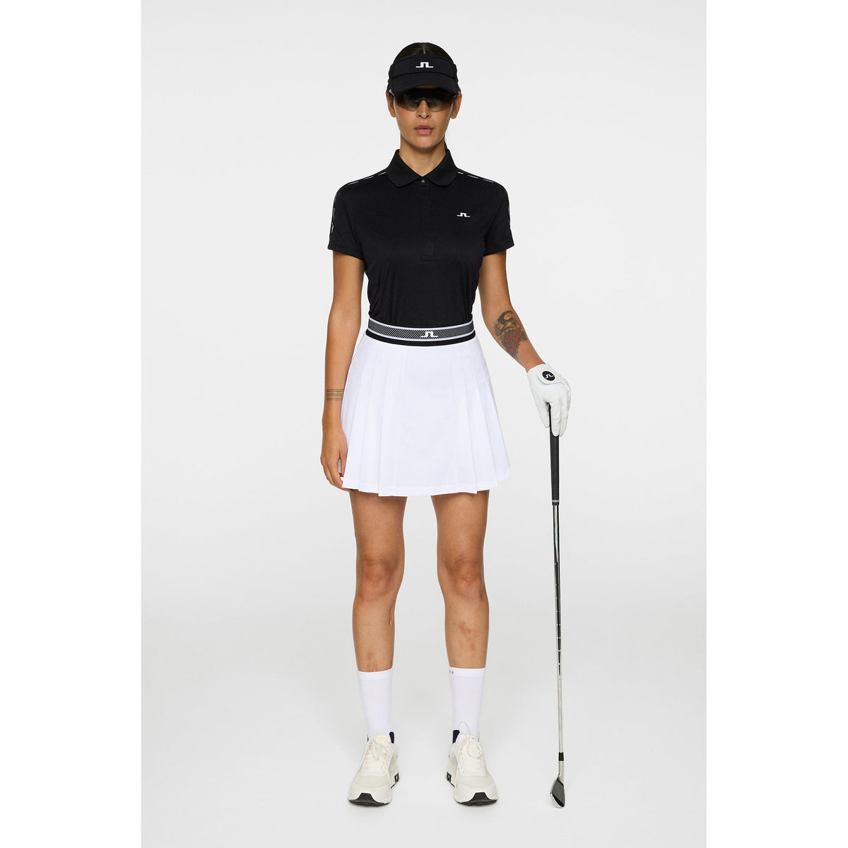 J.Lindeberg Women's Jessa Golf Polo Shirt - Black
