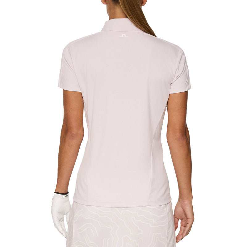 J. Lindeberg Women's Jessa Golf Polo Shirt - Grey Lilac