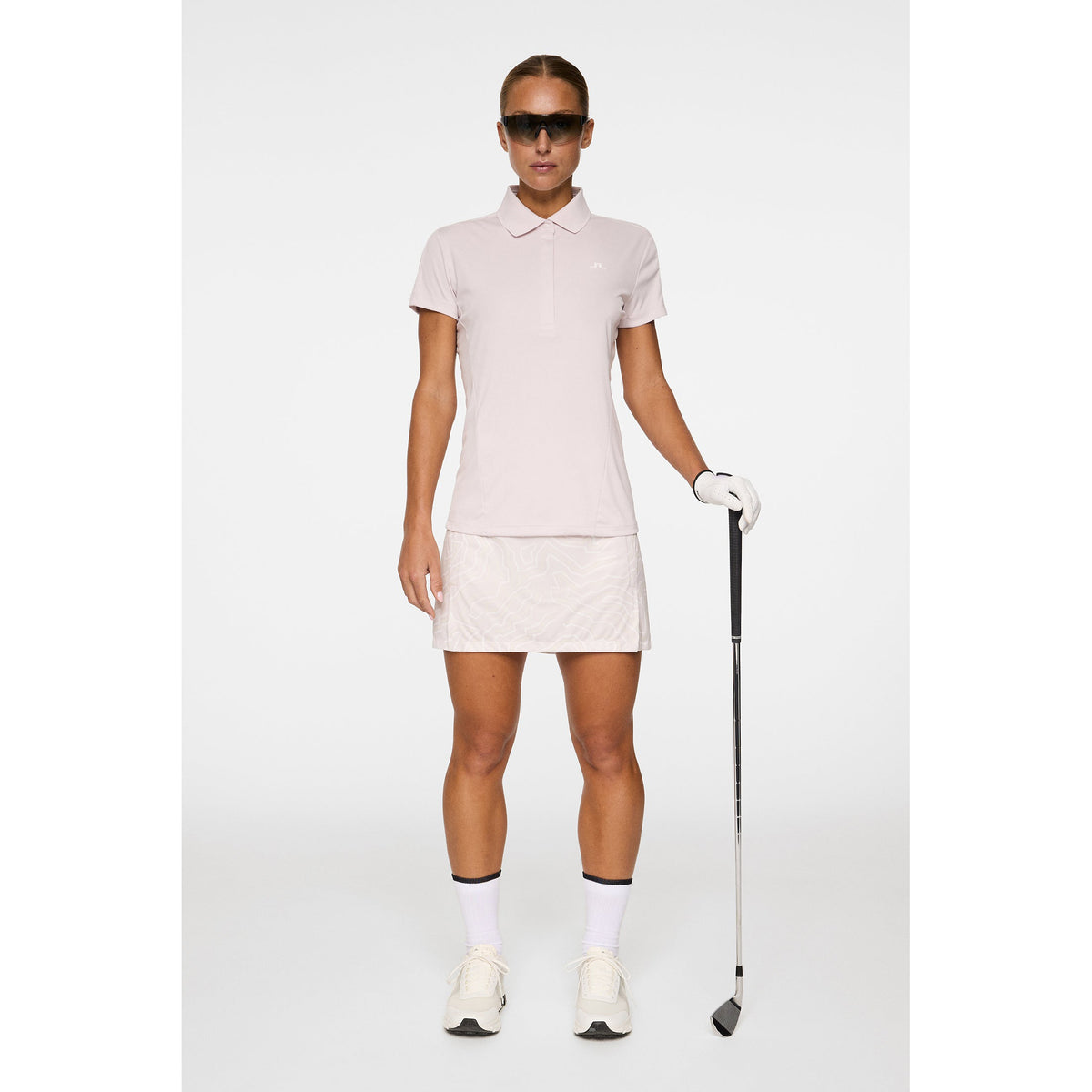 J.Lindeberg Women's Jessa Golf Polo Shirt - Grey Lilac