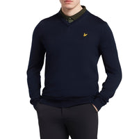 Lyle & Scott Golf Merino Mischung gegen Nackenpullover - Marine
