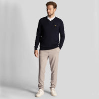 Lyle & Scott Golf Merino Mischung gegen Nackenpullover - Marine