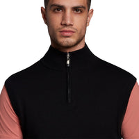 Lyle & Scott Strickweste - Jet Black