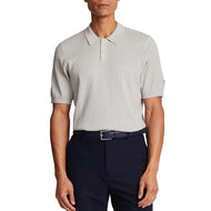 Lyle und Scott Golf Golf gestricktes Raster Poloshirt - Kieselble
