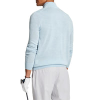 Lyle & Scott Merino Mischung 1/4 Zip -Strick - Club Blau