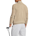 Lyle & Scott Merino Mischung 1/4 Zip -Strick - Safari