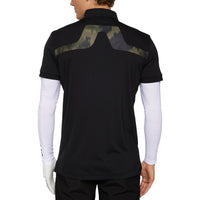 J. Lindeberg KV Print Golf Polo Shirt - Schwarz